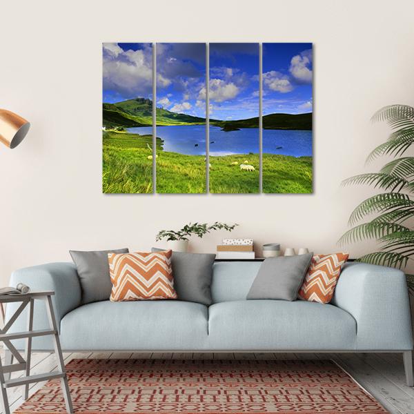 The Isle Of Skye Scotland Canvas Wall Art-4 Horizontal-Gallery Wrap-34" x 24"-Tiaracle