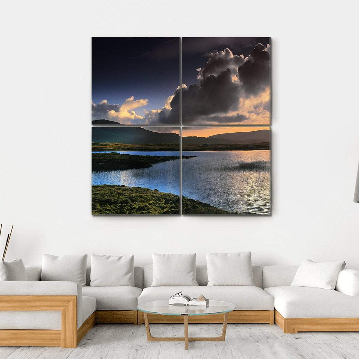 Isle Of Skye Scotland Canvas Wall Art-4 Square-Gallery Wrap-17" x 17"-Tiaracle