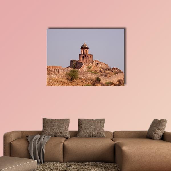 Jaigarh Fort Near Jaipur India Canvas Wall Art-1 Piece-Gallery Wrap-48" x 32"-Tiaracle