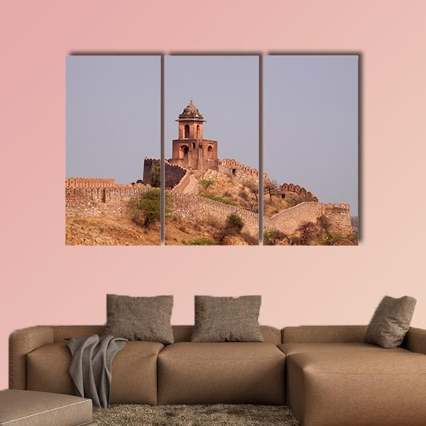 Jaigarh Fort Near Jaipur India Canvas Wall Art-1 Piece-Gallery Wrap-48" x 32"-Tiaracle