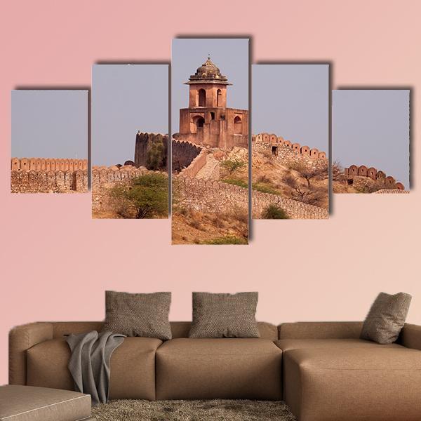 Jaigarh Fort Near Jaipur India Canvas Wall Art-5 Star-Gallery Wrap-62" x 32"-Tiaracle