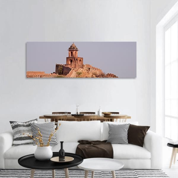 Jaigarh Fort Near Jaipur India Panoramic Canvas Wall Art-1 Piece-36" x 12"-Tiaracle