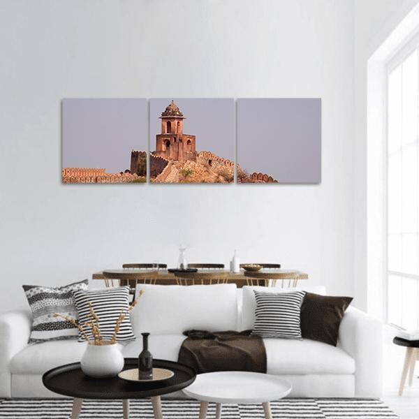Jaigarh Fort Near Jaipur India Panoramic Canvas Wall Art-3 Piece-25" x 08"-Tiaracle
