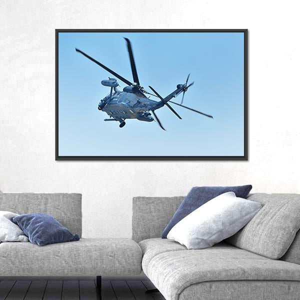 The Jasdf UH-60j Canvas Wall Art-1 Piece-Floating Frame-24" x 16"-Tiaracle