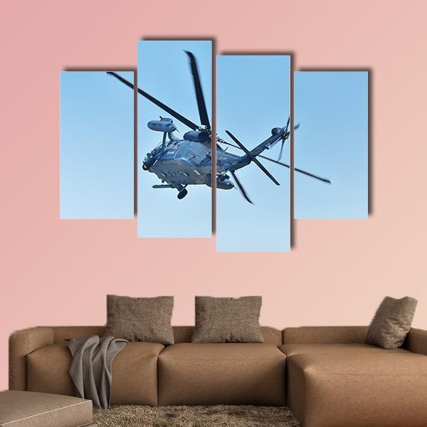 The Jasdf UH-60j Canvas Wall Art-4 Pop-Gallery Wrap-50" x 32"-Tiaracle