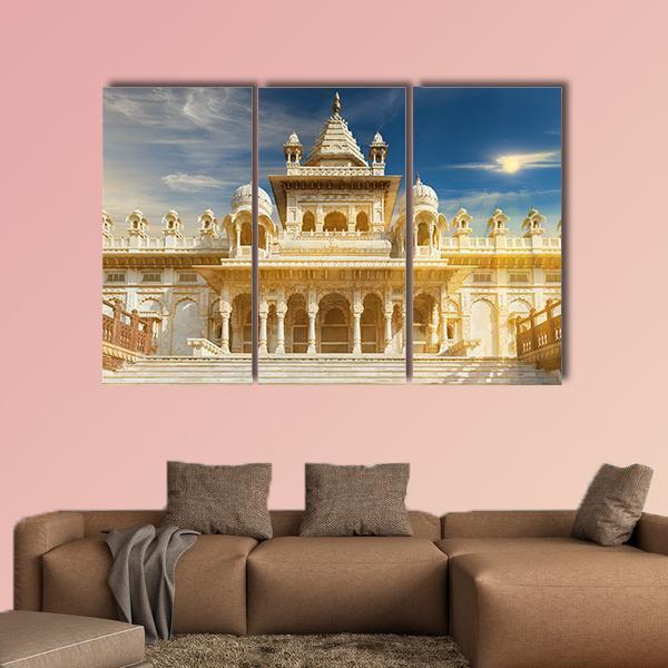 The Jaswant Thada India Canvas Wall Art-4 Pop-Gallery Wrap-50" x 32"-Tiaracle