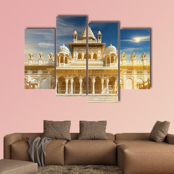 The Jaswant Thada India Canvas Wall Art-4 Pop-Gallery Wrap-50" x 32"-Tiaracle