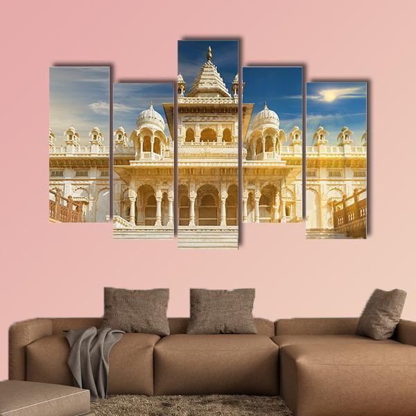 The Jaswant Thada India Canvas Wall Art-5 Pop-Gallery Wrap-47" x 32"-Tiaracle