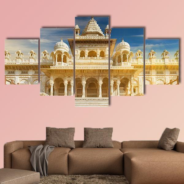 The Jaswant Thada India Canvas Wall Art-5 Star-Gallery Wrap-62" x 32"-Tiaracle