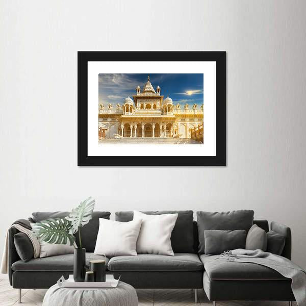 The Jaswant Thada India Canvas Wall Art-1 Piece-Framed Print-20" x 16"-Tiaracle