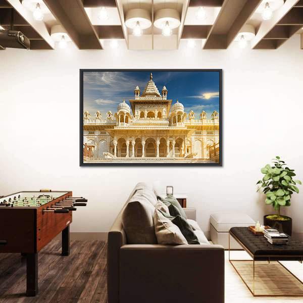 The Jaswant Thada India Canvas Wall Art-5 Horizontal-Gallery Wrap-22" x 12"-Tiaracle
