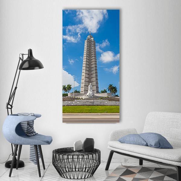 The Jose Marti Memorial Vertical Canvas Wall Art-1 Vertical-Gallery Wrap-12&quot; x 24&quot;-Tiaracle