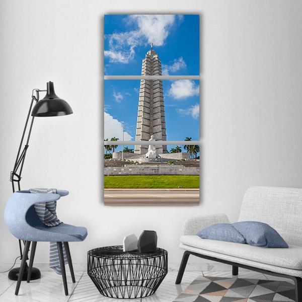 The Jose Marti Memorial Vertical Canvas Wall Art-3 Vertical-Gallery Wrap-12&quot; x 25&quot;-Tiaracle