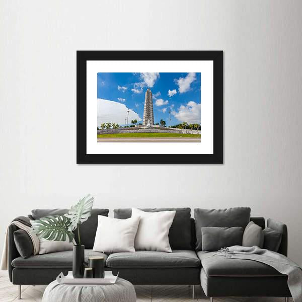 The Jose Marti Memorial Vertical Canvas Wall Art-3 Vertical-Gallery Wrap-12" x 25"-Tiaracle