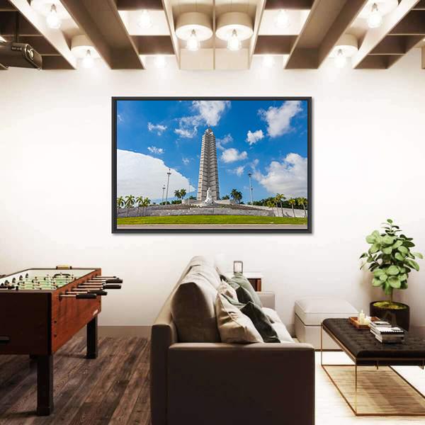 The Jose Marti Memorial Vertical Canvas Wall Art-3 Vertical-Gallery Wrap-12" x 25"-Tiaracle