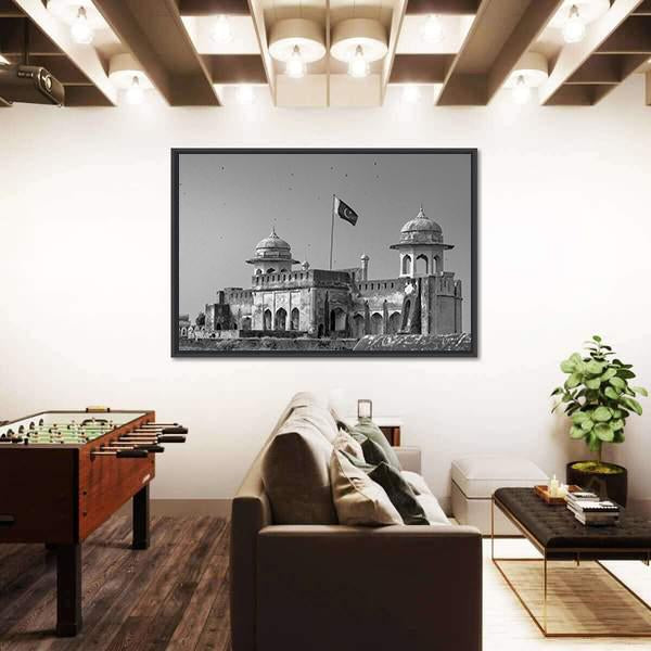 The Lahore Fort In Pakistan Canvas Wall Art-5 Horizontal-Gallery Wrap-22" x 12"-Tiaracle