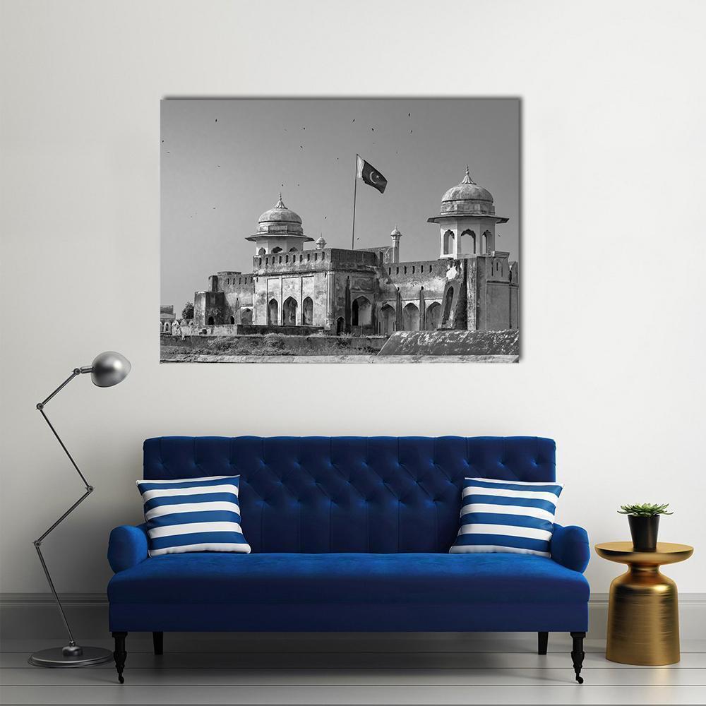The Lahore Fort In Pakistan Canvas Wall Art-1 Piece-Gallery Wrap-36" x 24"-Tiaracle