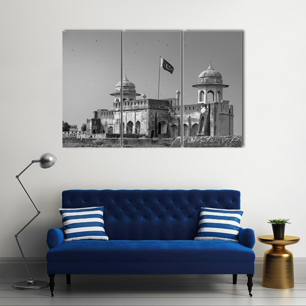 The Lahore Fort In Pakistan Canvas Wall Art-3 Horizontal-Gallery Wrap-37" x 24"-Tiaracle