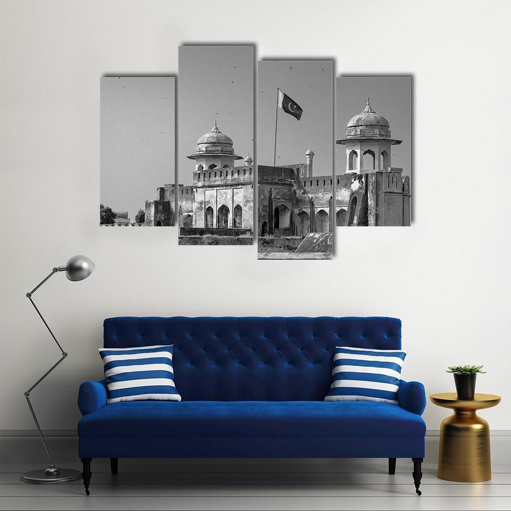 The Lahore Fort In Pakistan Canvas Wall Art-4 Pop-Gallery Wrap-50" x 32"-Tiaracle