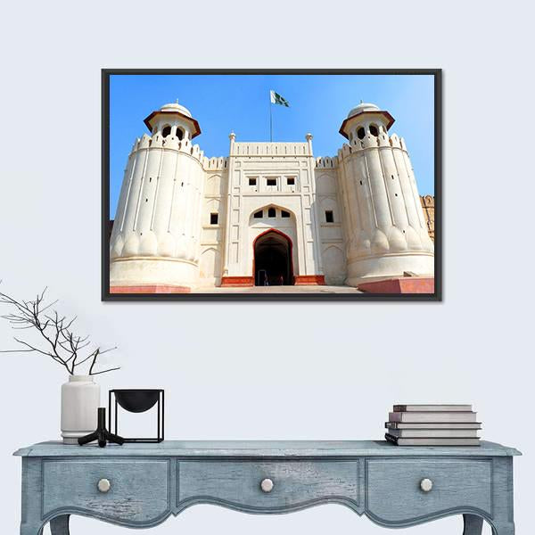 The Lahore Fort Pakistan Canvas Wall Art-5 Horizontal-Gallery Wrap-22" x 12"-Tiaracle