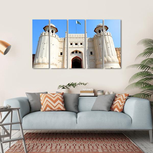 The Lahore Fort Pakistan Canvas Wall Art-5 Horizontal-Gallery Wrap-22" x 12"-Tiaracle