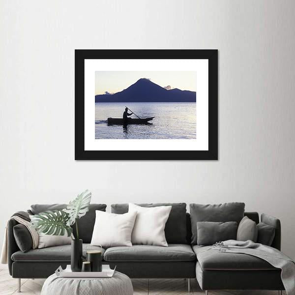 The Lake Atitlan Canvas Wall Art-1 Piece-Framed Print-20" x 16"-Tiaracle