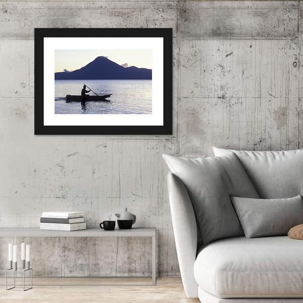 The Lake Atitlan Canvas Wall Art-3 Horizontal-Gallery Wrap-25" x 16"-Tiaracle