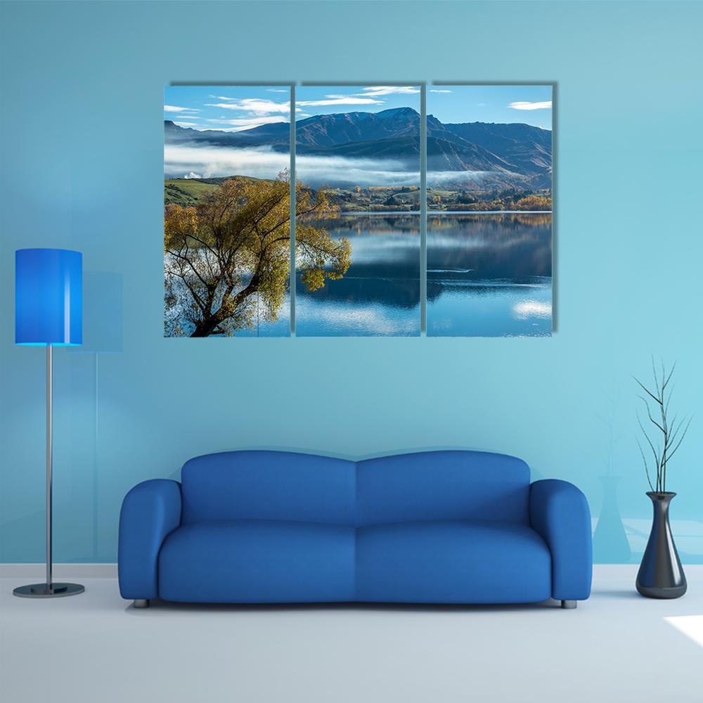 The lake Hayes Canvas Wall Art-3 Horizontal-Gallery Wrap-37" x 24"-Tiaracle