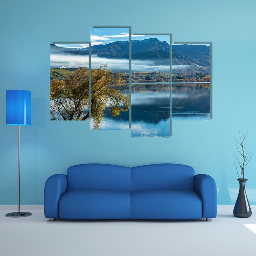 The lake Hayes Canvas Wall Art-4 Pop-Gallery Wrap-50" x 32"-Tiaracle