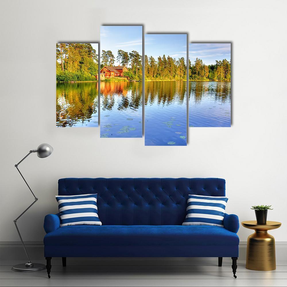 The Lake House Canvas Wall Art-4 Pop-Gallery Wrap-50" x 32"-Tiaracle
