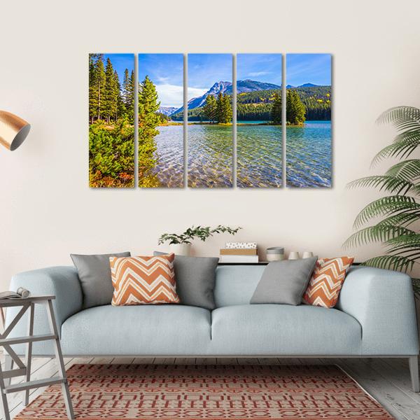 The Lake Two Jack Canvas Wall Art-5 Horizontal-Gallery Wrap-22" x 12"-Tiaracle