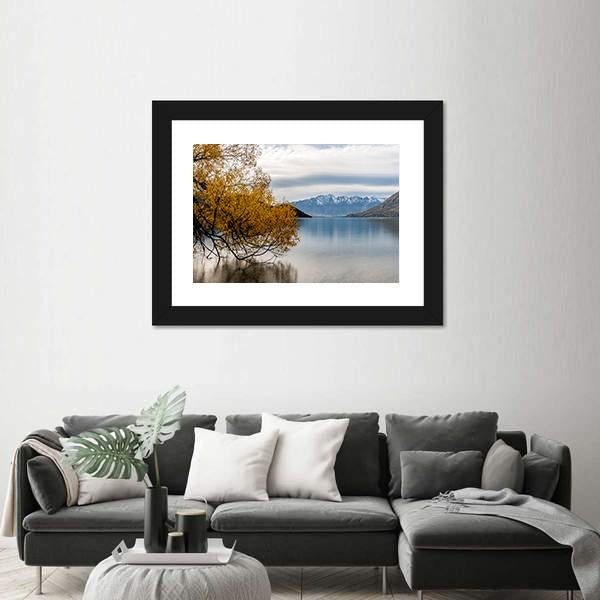 The Lake Wakatipu Canvas Wall Art-1 Piece-Framed Print-20" x 16"-Tiaracle
