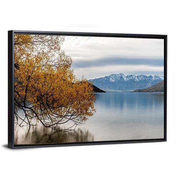 The Lake Wakatipu Canvas Wall Art-3 Horizontal-Gallery Wrap-25" x 16"-Tiaracle