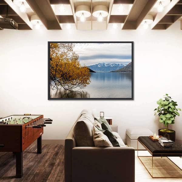 The Lake Wakatipu Canvas Wall Art-3 Horizontal-Gallery Wrap-25" x 16"-Tiaracle