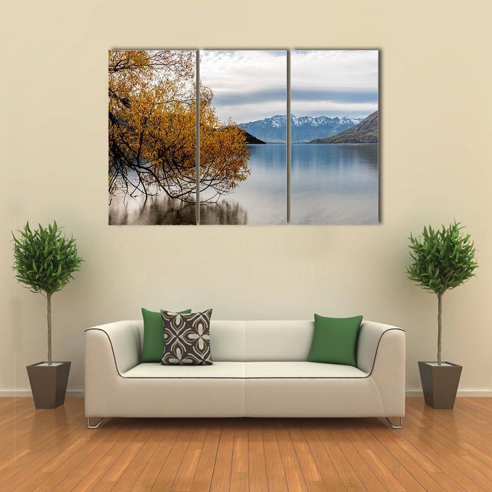 The Lake Wakatipu Canvas Wall Art-3 Horizontal-Gallery Wrap-37" x 24"-Tiaracle