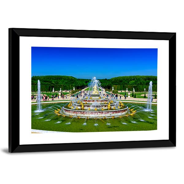 The Latona Fountain France Panoramic Canvas Wall Art-1 Piece-36" x 12"-Tiaracle
