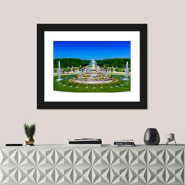 The Latona Fountain France Panoramic Canvas Wall Art-1 Piece-36" x 12"-Tiaracle