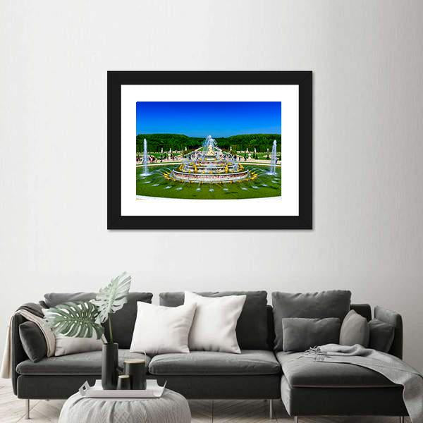 The Latona Fountain France Panoramic Canvas Wall Art-1 Piece-36" x 12"-Tiaracle