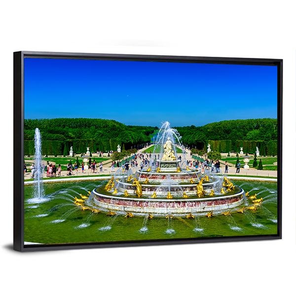 The Latona Fountain France Panoramic Canvas Wall Art-1 Piece-36" x 12"-Tiaracle