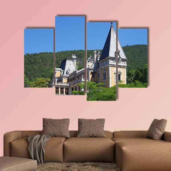 The Massandra Palace Canvas Wall Art-4 Pop-Gallery Wrap-50" x 32"-Tiaracle