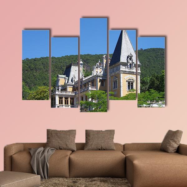 The Massandra Palace Canvas Wall Art-5 Pop-Gallery Wrap-47" x 32"-Tiaracle