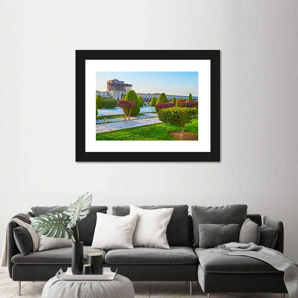 The Medieval Qapu Palace Canvas Wall Art-1 Piece-Framed Print-20" x 16"-Tiaracle
