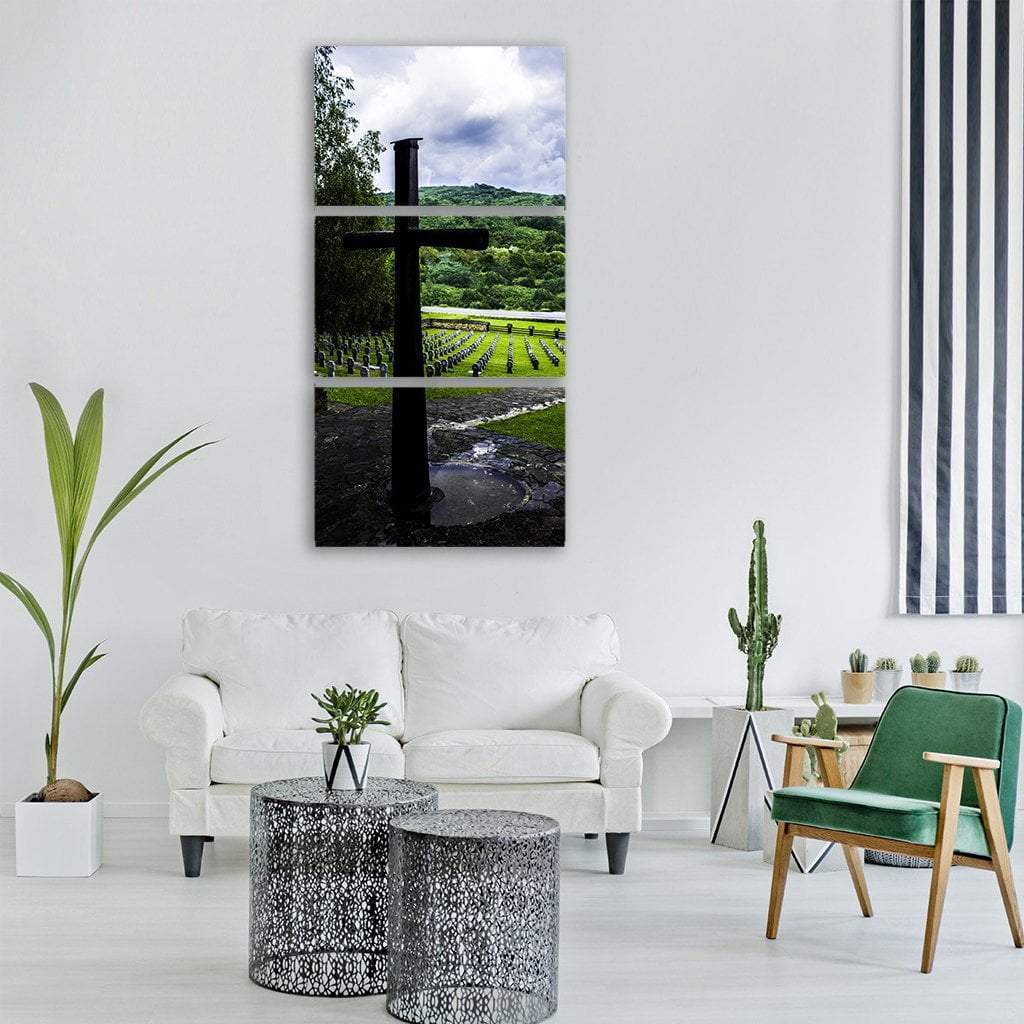 The Military Cemetery In Slovakia Vertical Canvas Wall Art-3 Vertical-Gallery Wrap-12" x 25"-Tiaracle