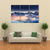 The Milky Way Over Winter Mountains Landscape Canvas Wall Art-4 Pop-Gallery Wrap-50" x 32"-Tiaracle