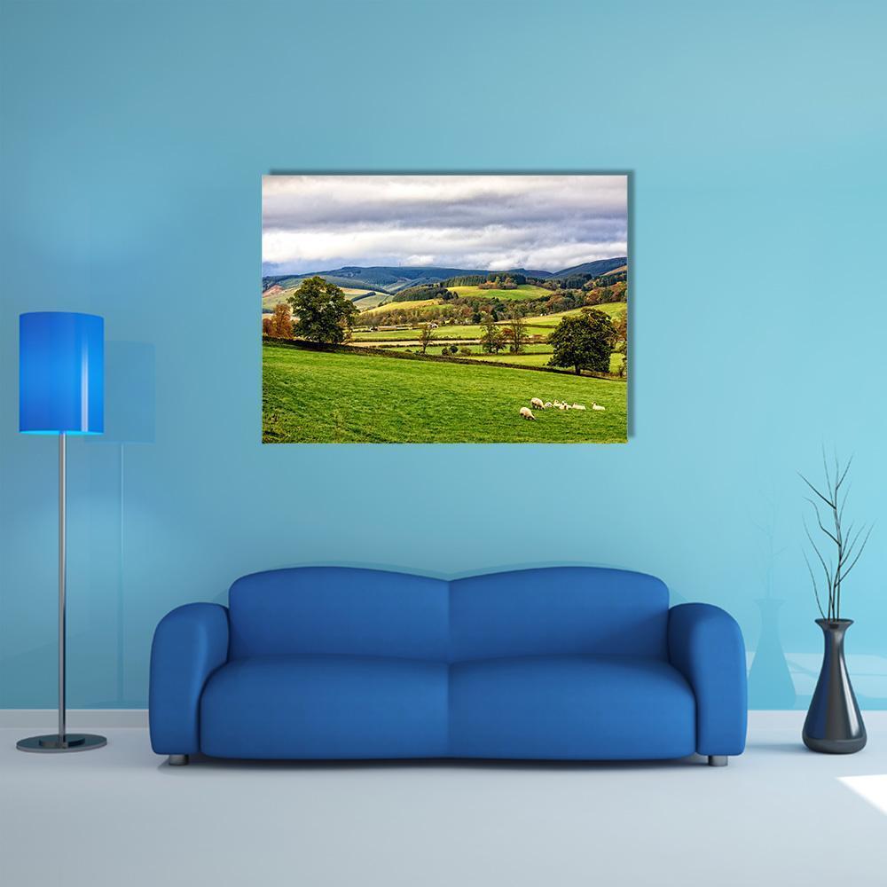 The Moorfoot Hills Canvas Wall Art-1 Piece-Gallery Wrap-48" x 32"-Tiaracle