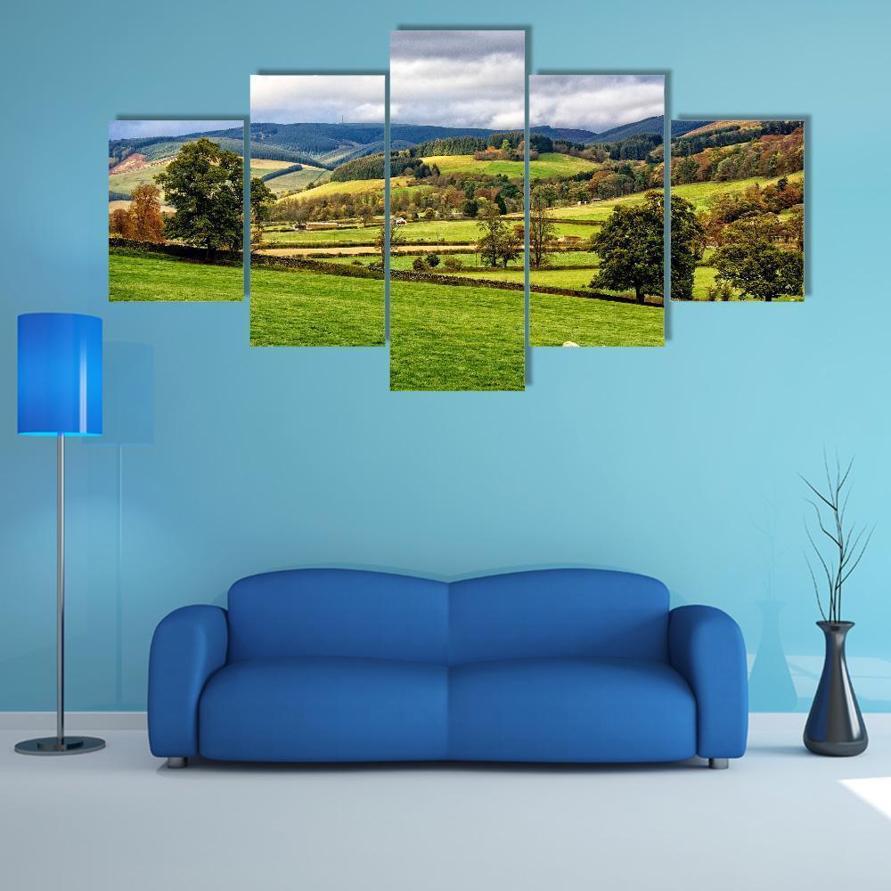 The Moorfoot Hills Canvas Wall Art-5 Star-Gallery Wrap-62" x 32"-Tiaracle