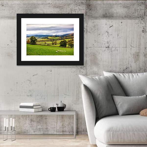 The Moorfoot Hills Panoramic Canvas Wall Art-1 Piece-36" x 12"-Tiaracle