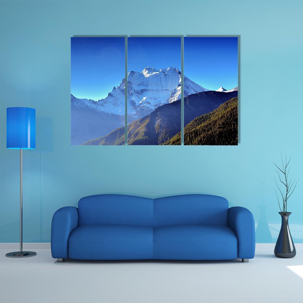 The Mountain Of God Canvas Wall Art-5 Pop-Gallery Wrap-47" x 32"-Tiaracle