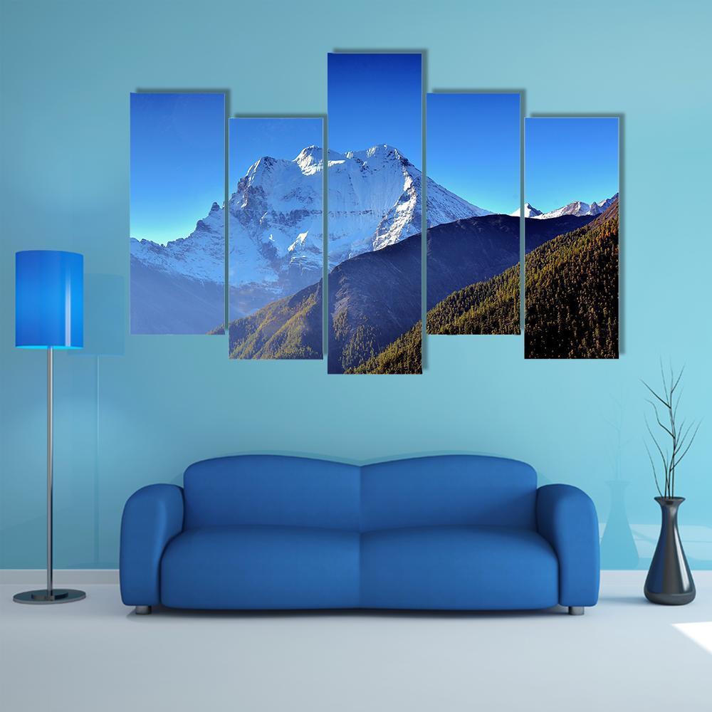 The Mountain Of God Canvas Wall Art-5 Pop-Gallery Wrap-47" x 32"-Tiaracle