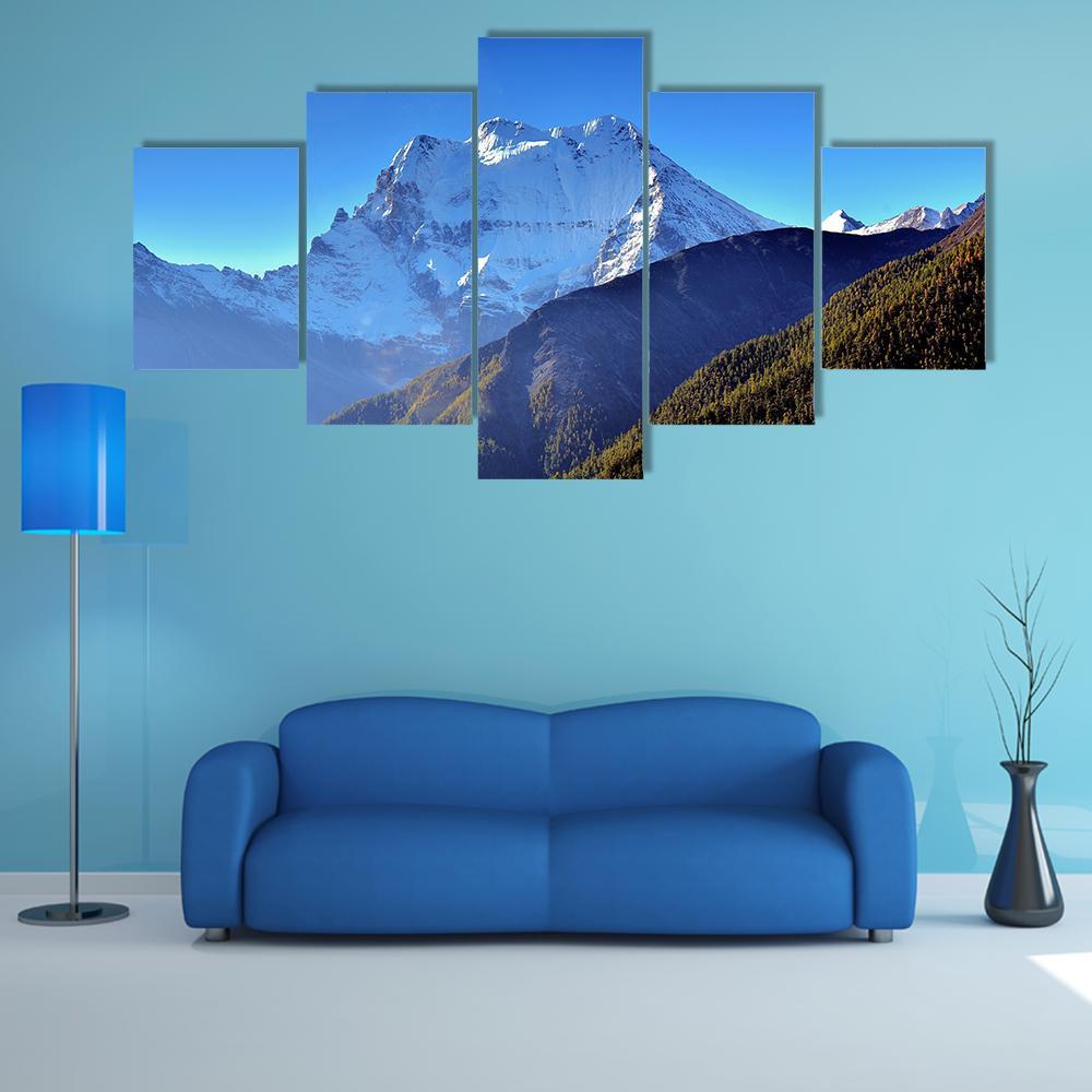 The Mountain Of God Canvas Wall Art-5 Star-Gallery Wrap-62" x 32"-Tiaracle